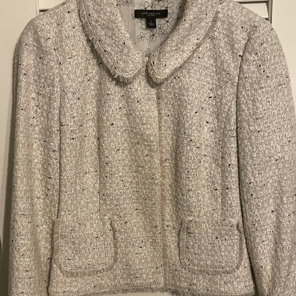 Ann Taylor White Suit